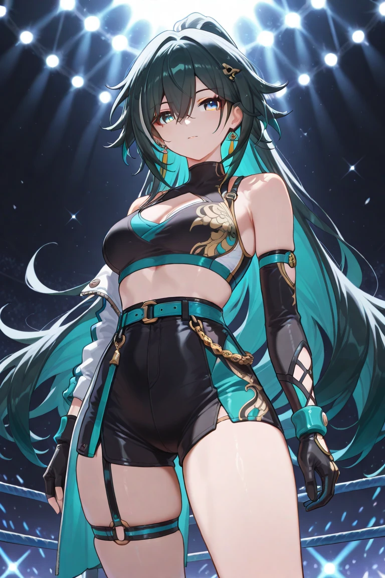 Miku hatsune,noche egipcia,Danzas fascinantes, fondo egipcio, piel morena, ropa dorada