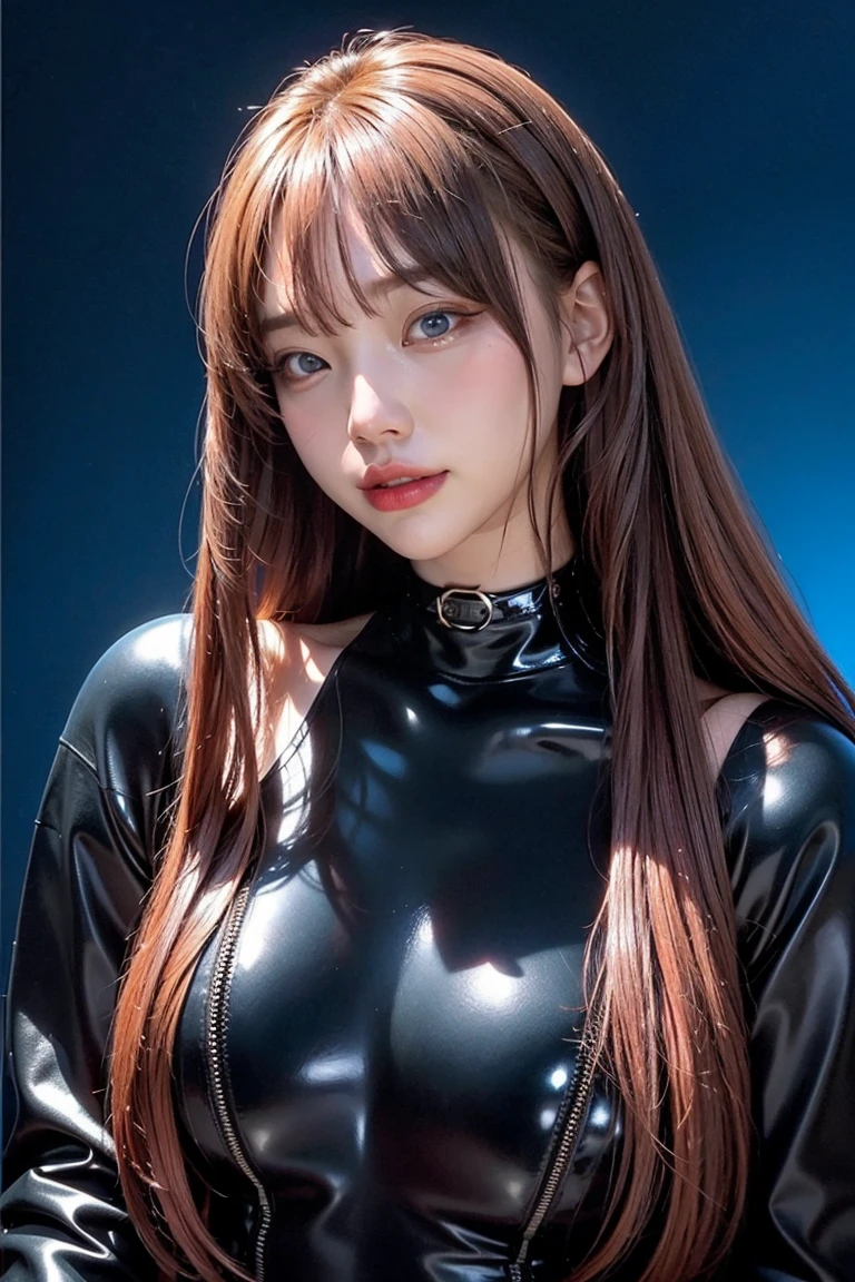 32k sexy female models , Huge breasts, eyes, twintails black hair 1girl, beautiful face, earrings, (portrait photoshot), wearing (orange turtleneck sweater:1.2) up to her chin, short dark hair, (simple plain background)(glamour:1.3) photo of a beautiful young girlfriend\(woman\) in her (preteens:1.3), 1girl, mid-parted hair, (blush:0.5), (goosebumps:0.5), subsINY copper ORANGE latex suit ((Clear Glossy Molded Clear Plastic Catsuit,Perfect dramatic lighting,one-piece swimsuit,torn,helmdef million dollar baby (watercolor:1.2),1girl, solo, flower, portrait, leaf, bangs, signctor dressing、Light brown fringe short hair、Light brown eyes、(1 girl), up hairstyle, extremely cute face, wonderful face and eyes, (very detailed eyes, very detailed face), Fresh, v{1girl in},{{{{{masutepiece++, Best Quality++, Ultra-detailed+, 超A high resolution,(Photorealistic:1.4),Raw photo,(Nami)+,(Nami)+,(One Piece NAMI)+,(Onepiece),Orange hair, Girl in black latex full body suit,very aesthetic, Best Quality, absurderes, 1girl in, Brainwashed,}}}}}, ((purple glowing eyes 1.3)), (huge-breasted:1.2)deadpan, laboratory, Darkness Room, (Neon light:1.2), (Night:1.5), stand up and salute bondage