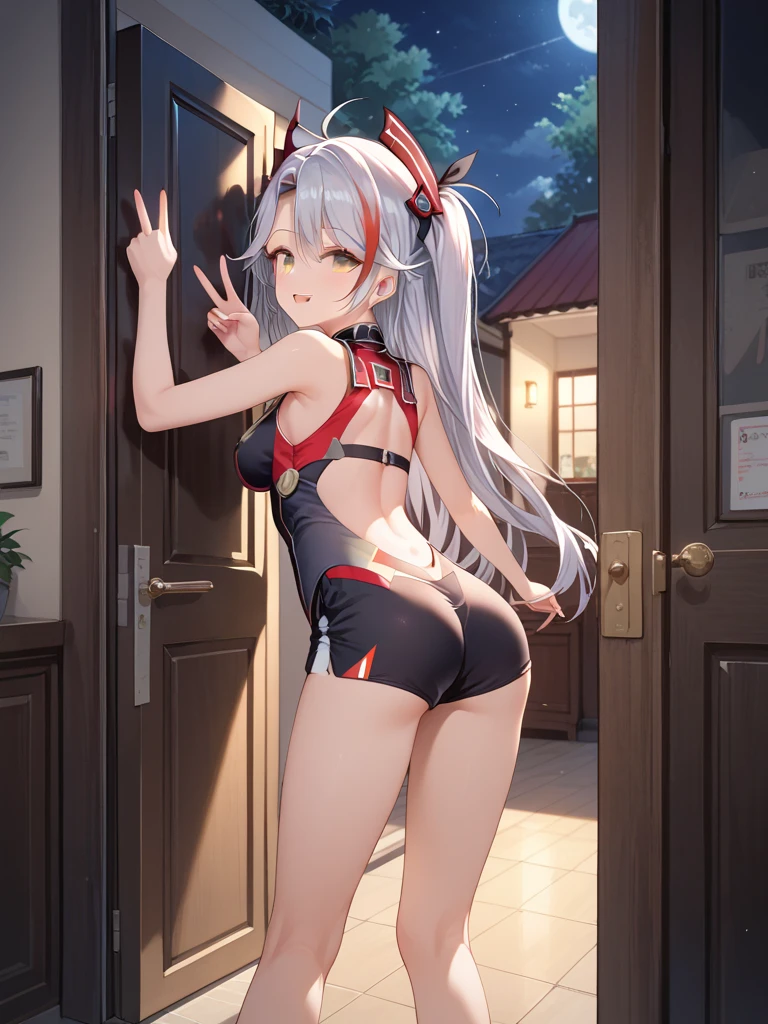 (masterpiece, best quality, highres),
elaina, solo, long hair, looking at viewer, braid, indoors, bunny outfit, a playboy bunny, bunny girl, kneeling
