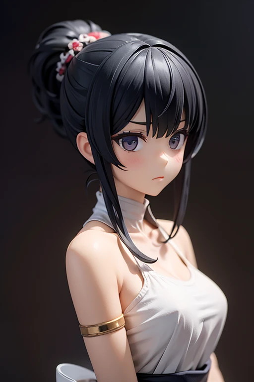 (Best quality, masterpiece:1.1), (realistic:1.6), 1 girl, upper body, crop top,two tails, (handmade:1.4), (penis:1.2),focus on penis, (naked tits covered in cum:1.3 NFV((after blowjob)), ((cum on face)