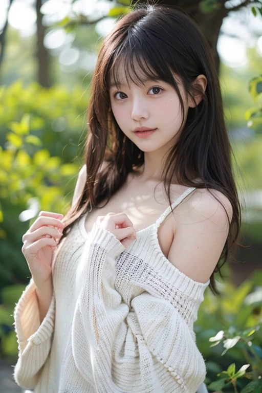 a lot of details, (underweight), 30 years old, detailed black hair, beautiful detailed hair, super fucking beautiful, delicate beautiful face, complex details beautiful and delicate eyes, perfect hands, (flat chest best quality:1.5), perfect and delicate limbs, detailed skin, best quality, ultra-detailed,(cheerful grin:1.3),
synth wave style girl, upper body, sideboob, focus on the girl, leaning forward, detailed long hair, off shoulder top, white sweater, (downblouse:1.2),pale blue Clothes, windmill, grassland,