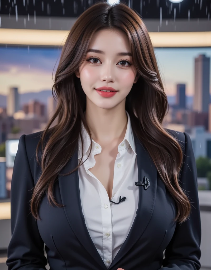 (masterpiece, highest quality, Realistic, High resolution, photograph, :1.3), Sharp focus, 1 Cute Japanese mature woman, 40 years old, Hot Model, Highly detailed eyes and pupils, Realistic Skin, ((Voluptuous body:1.2)), ((big tits:1.2)), big ass, Neckline, Highly detailed hair, Delicate face, Sensual look, Bright lips, Chubby lips, Natural Lip, big thick thighs, ((updo hair:1.2)), ((business jacket:1.5)), ((business tight skirt:1.5)), in office, ((whole body shot)), standing pose, smile, ((from below)),