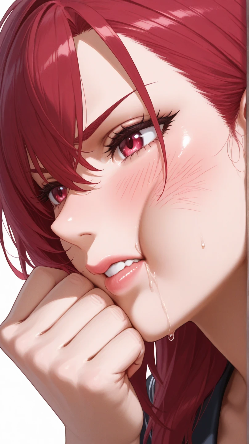 masterpiece, ,(solo:1.1), perfect face, (bright lighting:1.2),beautiful detailed eyes, extremely detailed face, perfect lighting,masterpiece, best quality, ((mature female)), ((large breasts)), 30yo female, 1girl, penis, hetero, 1boy, fellatio, oral, solo focus, pov, red lips, provocative, tease, lips, lipstick, kiss the tip, kissing tip, pouty lips, put lips, small penis, small dick