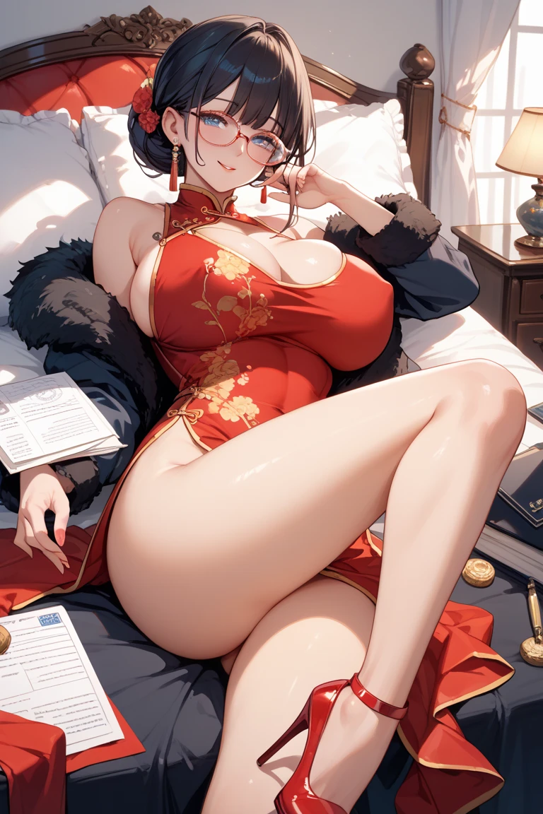 Hot mom,独奏,(:1.3),thick thight,upper legs,Wide buttock,dent in the skin,Double tail,curlies,ssmile,cheerfulness,(Red latex apron:1.2),cparted lips,plumw,,Obscenity,exposed midriff,protruding areolas,gigantic cleavage breasts,4K,realistic humid skin,Armpits,Large curved hips,a variety of poses,Stick out a very long tongue,Fleshy figure,with perfect legs,Hypertrophic,protruding areolas,,Bronzed skin,detailed lips,bubble butt,Dewy,mouth drool,Lick,Place your fingers between your legs,Hungry and thirsty housewives,erected,Wrinkles,Clean the room,Eyes look at the lens,A shy look,Blushing aunt,Two braids,Smooth skin,Very meticulous clothes,Intriguing set,extremly high detail,A detailed face,pubes,omao
