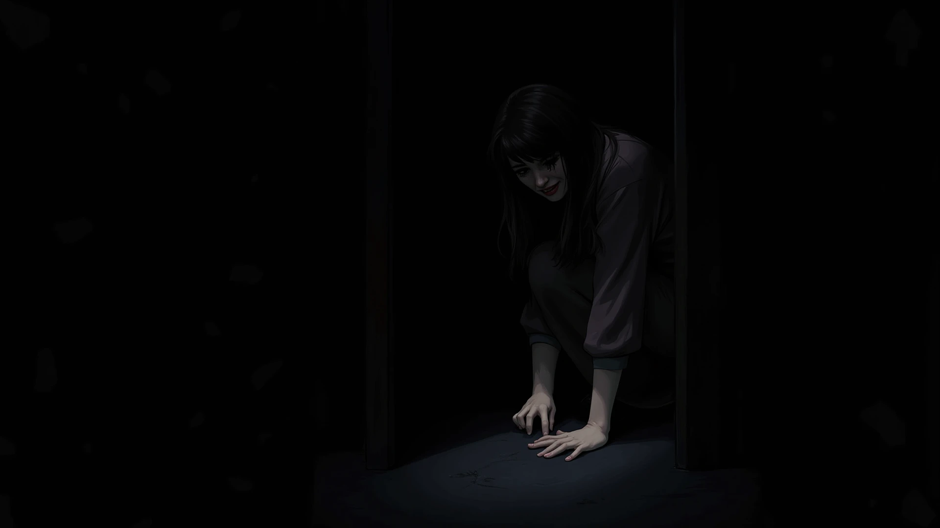 Walls Closing In: A narrow room with walls that slowly start closing in, giving a sense of suffocation and fear. Animation form