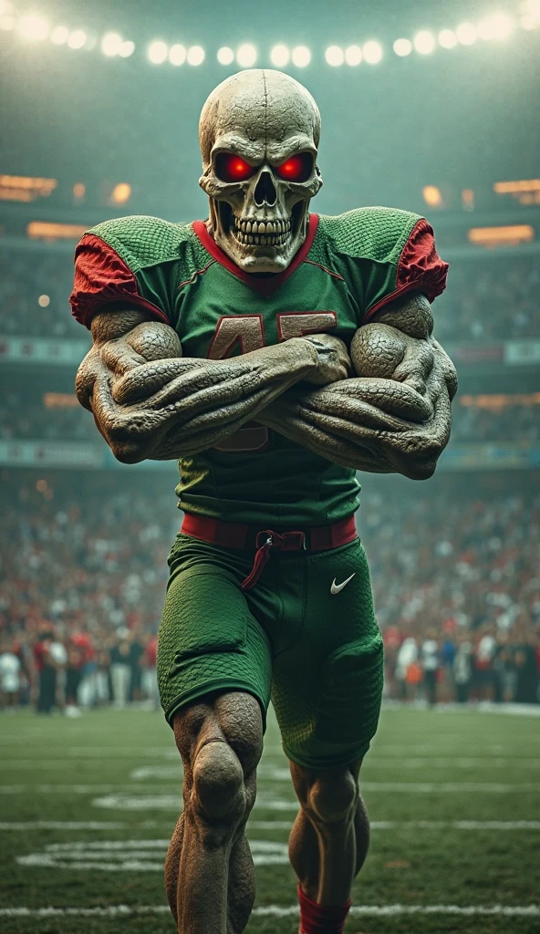 An NFL wide receiver zombie