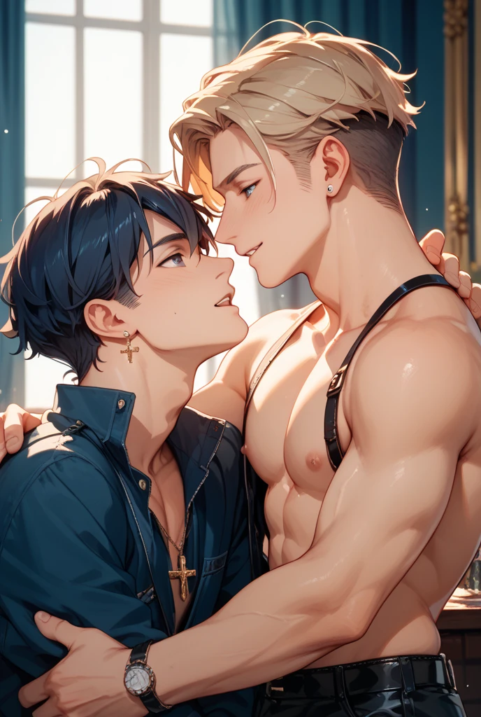 Nfsw, gay, Riche younger age so handsome, 2 boy, , difference age, detail body, muscle body, best quality, high detail face, night time,inside church, on top of each other, fuck in the ass, orgasm face, sucking nipple, cum, bareback, ahegao expression, fuck relentless,