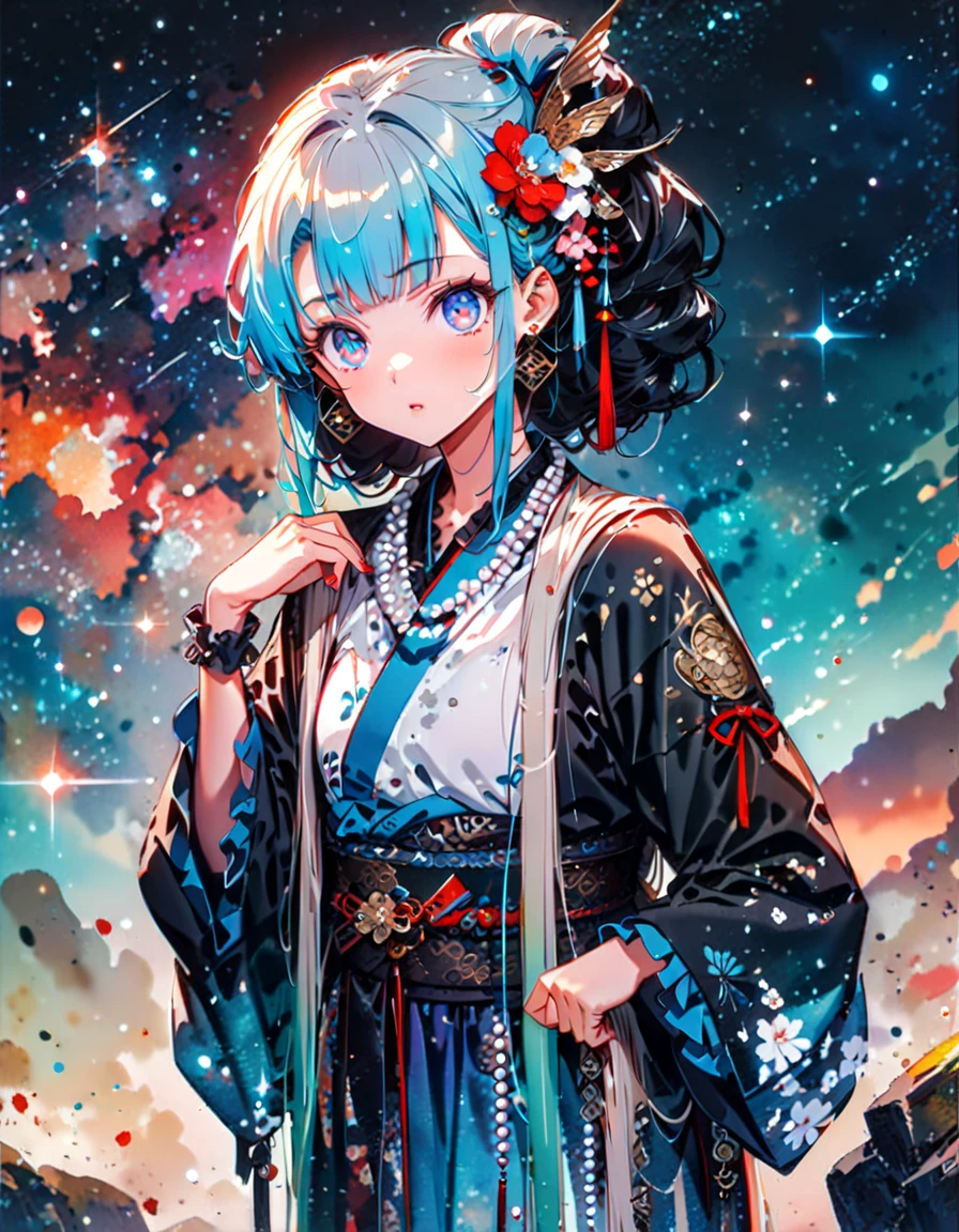 blue-sky,cloud,The sun shines through the gaps in the clouds,Green grass々lush parks,,((fluffy and voluminous hair)),(Half Up Hair),((white, Pink, Orange and light purple MIX hair)),((rainbow-colored hair)),((Eyes shining like stars)),((Yellow-green and light blue eyes)),(((There are many small stars in my eyes))),((Big and impressive beautiful eyes))loose-fitting long-sleeved clothing,Short T-shirt,Fluffy and warm winter clothes,Fluffy warm hot pants,(((medium breasts))),(((under the boobs:1.2))),((mid-riff peak)),((From below)),((cute pose)),((high Quality:1.3)),((beautiful view:1.2)),((照れ笑い:1.2)),(cute,kawaii,heart:1.3).