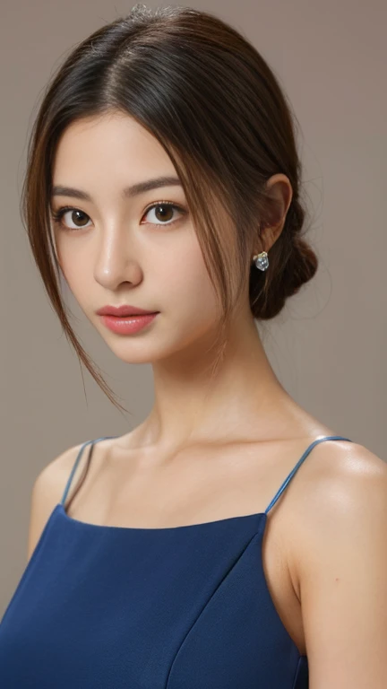 ((Best image quality, 8k, masterpiece:1.3)), A 50-year-old woman, Mature woman with wrinkles on her face:1.3, (Casual Hairstyles, Big Breastsの漏れなし:1.2), Nasolabial folds、Elderly, Low-cut bra,Ultra-fine face, Detailed eyes, double eyelid,smile,Small waist,Big Breasts,close,Chest close-up,White skin,Casual background,whole body