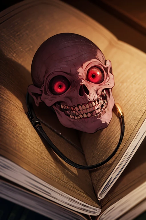 Attractive Bookend of Horror, Bathed in shadows, Side lighting, Concept Art World