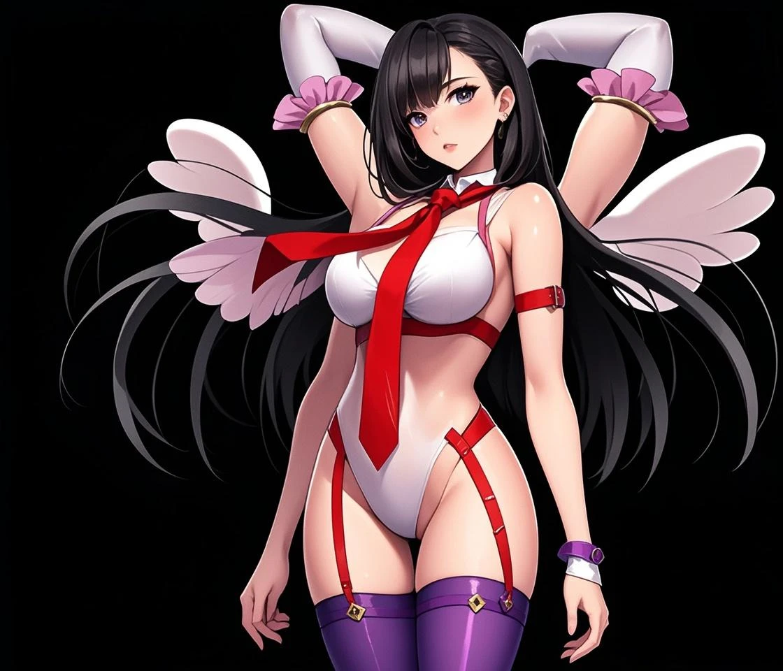 ((((((アニメ調cute顔)))))), ((Dark skin with tan lines)), ((((Super revealing race queen outfit in pink and black)))), Highest quality, (((Sharp details))), 8k, ((cute)),, (Soaking wet), (looking at the camera),,Small Breasts、(Show off your cleavage)、((Nipples erect))、Height: 160 cm、Embarrassed face、Big eyes、Anatomically correct body、Big thighs、slightly muscular、Black hair twin tails、Light from the front、Nasty Dance