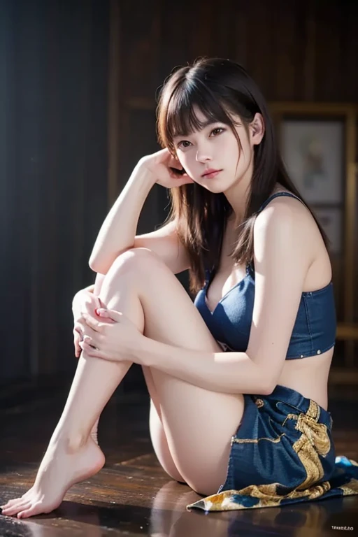 PureErosFace_V1, Best quality, Ultra HD, (Photorealistic:1.4), 1 girl, Bikini, (ulzzang-6500:1.0), Kpop idol, Instagram model, (Sexy eyes:1.2), Black hair, Brown eyes, korean, blue vein,