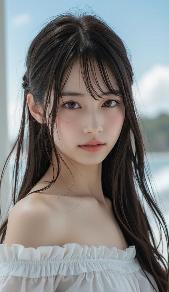 Ulchan-6500-v1.1, (Raw photo:1.2), (Photoreal), beautiful detailed girl, very detailed目と顔, beautiful and fine eyes, huge file size, High resolution, very detailed, highest quality, [masterpiece:1.6], enlightenment, very detailed, cg, finely, highest quality, 8k wallpaper, movie lighting, 1 girl, 17 years old, perfect body shape, big firm chest、【huge tit、heavy chest】、Cute sagging eyes、beautiful big eyes、sweaty and wet、【sexual excitement:2】、(the whole body is wet:1.2)、There&#39;s a light in my eyes、short hair、high school girl、(japanese school swimsuit、Navy blue one-piece swimsuit、Navy blue Japanese student swimsuit:1.3)、pool、dynamic pose、giant rim figure
