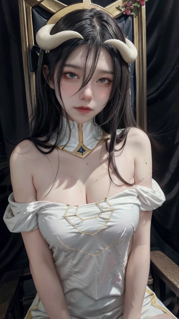 Albedo, ((Master piece、alta qualidade、Super obra-prima、mais alta qualidade、super high resolution、cinematographic , 8k、 (Retrato de uma atriz muito bonita、long neck)、(felicidade、jovial、Dentes bonitos、Belo alinhamento dos dentes, ela tem covinha)、 Lindos olhos realista, olhos verdes cristalinos claros))、(fotorrealista:1.4)、((1 garota、sexy、pele branca clara:1.4、Look up at your audience、Close-up do rosto、foco bem nitido da garota, imaculado、charmosa, linda、cabelo escuro、Corte de cabelo bob com franja linda、Hermoso cabelo longo、Super-modelo 190cm、peitos realista colossais:1.6)) mamilos escuros largos e bicudo. (micro Maiô fino transparent, langerir super detalhado e trasparente, micro calcinha rosa :1.9, langerir trasparente、(albedo usando camisa tradicional junto com calcinha muito detalhado)), asas de anjo negras no quadril, sexy. ((long realistic breasts between the armsnatural breasts, mamilos largos, (Chegue perto para enfatizar o belo decote)) 、long neck、franja reta、eyelash、hermosos olhos delicados、The face of the golden ratio、golden ratio body、(Qualidade de imagem 8K、mais alta qualidade、Master piece:1.6)、Ultra-detalhado、ultra resolution、(Rialistic Photo:1.37)、 cinematographic、fundo preto, Paradise, fotografia colorida, High definition、fotografia profissional、tiro de cima Muito detalhado e lindo、foto 8k、Incrivelmente detalhado、arte oficial、Highly detailed CG Unity 8k wallpapers、Deusa da beleza , Linda garota muito detalhada、Rosto extra detalhado、olho extremamente detalhado、Pele altamente detalhada、poros da pele 、Dedos extremamente detalhados、nariz altamente detalhado、Boca muito detalhada、Anatomia perfeita、fundo detalhado、(garota linda 25 anos:1.2、garota fofa、corpo realista、sexy 、corpo magro、Corpo bonito、seios saindo do decote)、 pelos pubiano、pussy. (franjas cegas: 1.2)、Rostos Kawaii、rosto realista、olhos delicados、(tiro de vaqueiro frontal)、athletic pose、peitos ultra gigantescos、Dentes bonitos、Belo alinhamento dos dentes、Sorria para mim, Super-mode.
