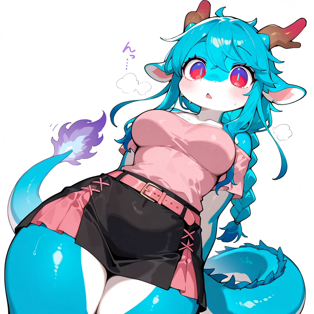 Cute girl with chibi face. Riding gigantic dildo. Massive and swollen pussy.