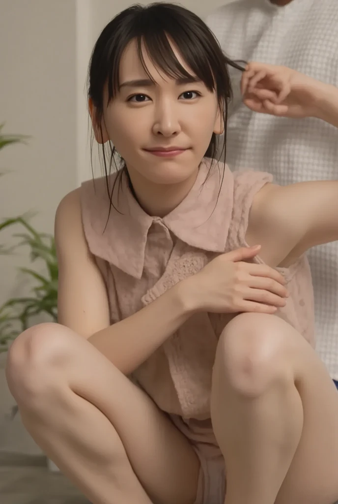 (8k,RAW Photos,Highest quality,masterpiece:1.8),(Realistic),1 girl,((Completely naked,nude:1.6)),Small breasts,(Thin arms),((Flat Chest:1.6)),(Embarrassed expression:1.6),(Calm face:1.6),Lots of eyelashes,Add shine to your eyelids,skeletally correct,(Contorting the mouth:1.6),(Browsing Caution:1.8),(Thin pubic hair:1.8)