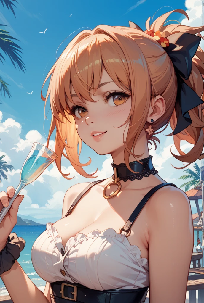 top-quality、Top image quality、matikanefukukitaru \(umamusume\)、masterpiece、girl with((20yr old、Best Bust、big bast、Bust 85、Breasts wide open、A slender、Large valleys、Gold Bikini、Gold Dress,Leaning forward、Reflecting the whole body))hiquality、Beautiful Art、Background with((Luxury Hotels、Golden Chain、Window with night view)))masutepiece、visualart、depth of fields、
