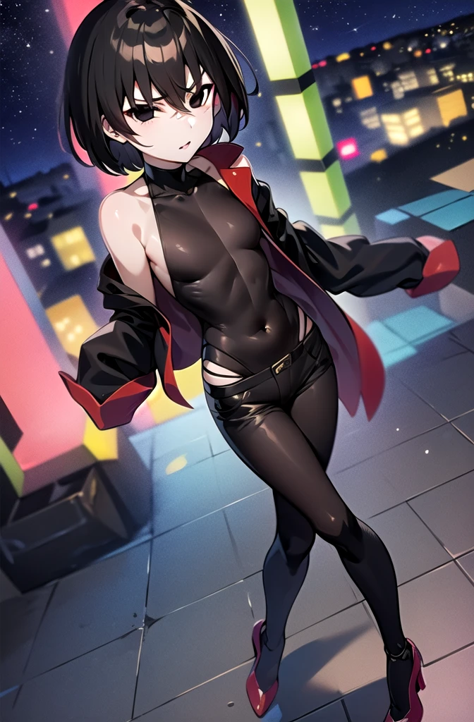 alien style, Black Woman Feline Alien Black Phanter With Feline Skin, like phanter, Pom cat ears on the head, ela tem rabo, Dancer dancing on stage, Micro Mini Tiny Bikiñi, clube noturno, People around giving money to dance