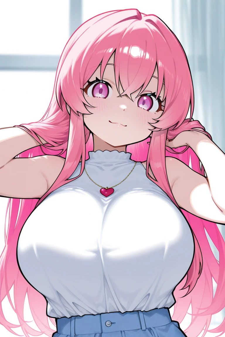 (masterpiece, best quality:1.2), 1girl, solo,standing, 
by by buta99, by chelodoy, by spikedmauler, by cervina7, solo, female, standing, looking at viewer, ((hair, snout), lips, eyelashes, eyeliner, big breasts, cleavage, blue eyes, sexy, long light pink hair, long wavy hair, skinny, canine, pink, kawaii, small waist, huge thighs, milf body , big eyes, pink clothes, phair ,kawaii, super kawaii, big hips, kawaii outfit, sexy, nsfw, pink, pink theme, huge , showing, huge thighs, huge hips, shiny, skinny waist, mini skirt, shiny skin, glowy skin, huge curls, bangs, kawaii girl, sexy clothes, wet, colorful hair clips, blush, sugar theme, candy, yellow, blue and pink theme, pastel and soft colors, hot, plump lips , pink clothes, skinny, small waist huge thighs