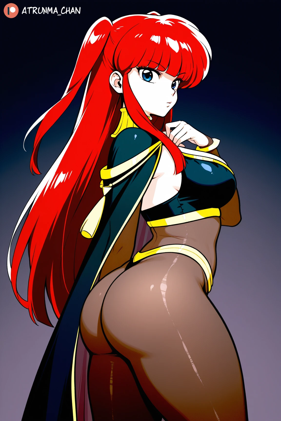 Rias gremory with huge breasts bigger than her head, wide hips and thick thighs wearing a dollsuit, rias is standing at attention facing the viewer, Her hair is long and red, she is standing at attention, she is wearing platform heels, the image is in stunning 8k, rias has been hypnotised, rias is wearing platform heels, she has blue eyes, she is wearing a dollsuit, the image is extremely detailed, the image is in stunning 8k