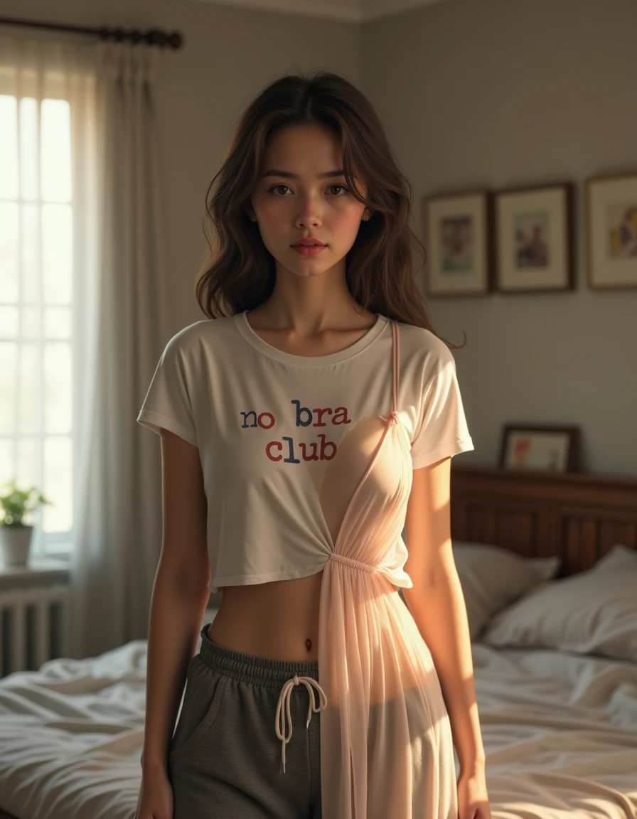 malina weissman, traje de enfermera, sexi, cintura descubierta, mirada timida, piernas abiertas camisa desabotonada