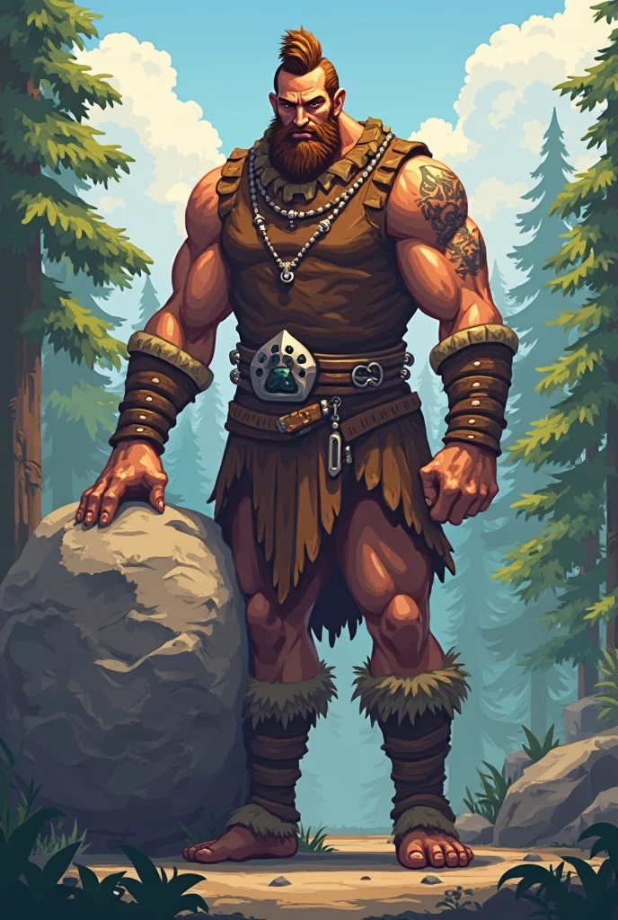 xPn3C4r - (high quality), (masterpiece), (detailed), 8K, Painting, Tolkien-style dwarf, stout build, (bushy red beard:1.2), (massive stone-crafted axe:1.2) BREAK, standing against (dappled forest backdrop:1.2) BREAK. dwarf Art Deco