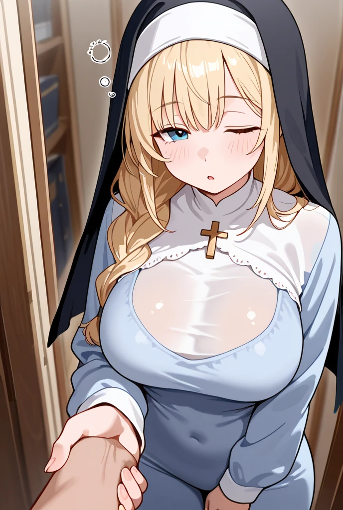 top-quality high-level image quality Hypnotized busty nun Shame disappears