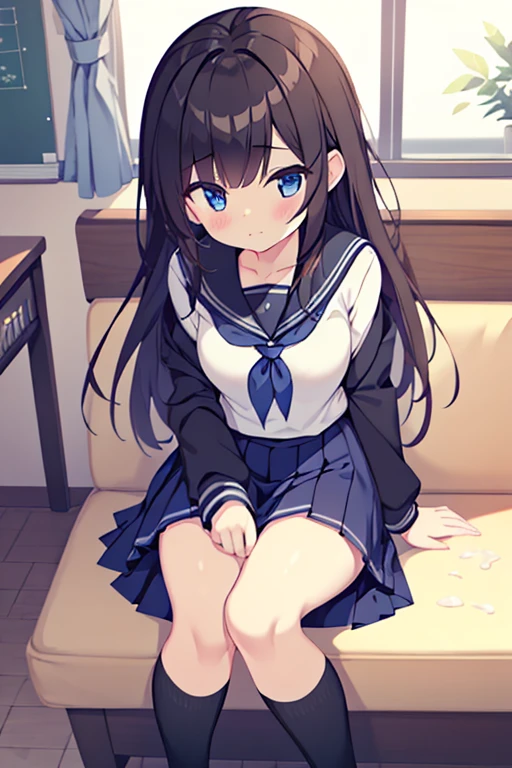 (masterpiece、highest quality、High resolution、realistic pictures、real looking skin:1.1)、
(She is wearing a navy blue uniform blazer over a white blouse.、Wearing black loafers、bright red face:1.1)、
1 girl、high school girl、18-year-old、alone、beautiful eyes、shining eyes、brown hair、medium long hair、Location: High School Stairs、
(Wearing a navy blue uniform miniskirt:1.5)、
(wearing loose socks:1.5)、
(so your pants can't be seen、Be sure to hold your butt together with the skirt。.:2.0)、
(go up the stairs:1.5)、
(look at me with a look of disgust and anger:1.5)、
(simple light blue cotton panties:1.5)、
NSFW