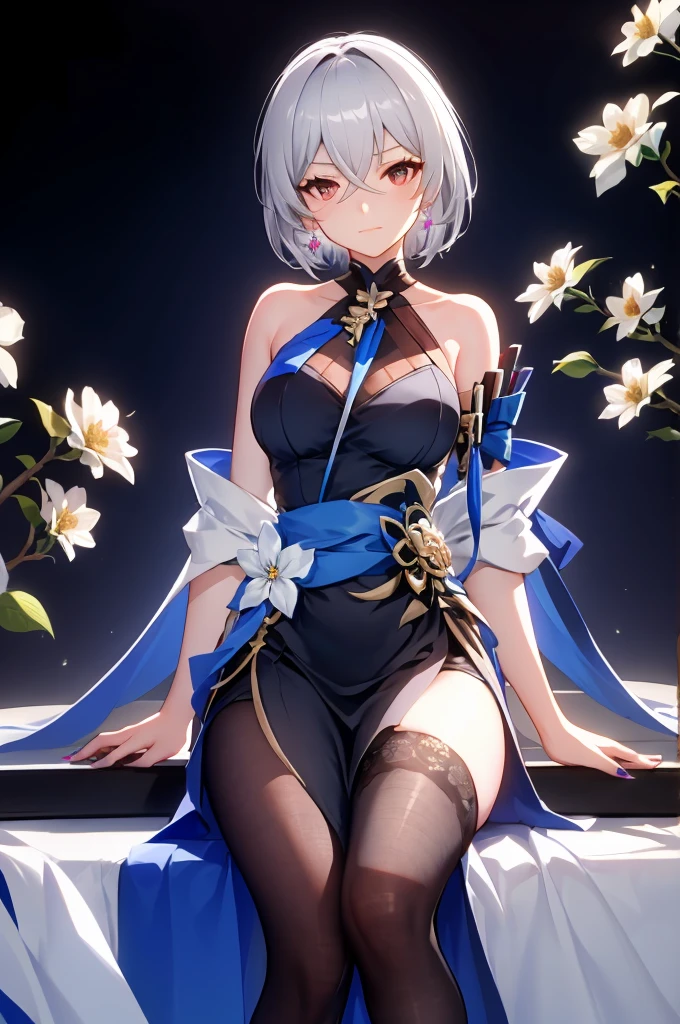 ( are clearly visible)(harden )White hair、Bob Hair、s girl、clean breasts、laying on back、Full visible、clean 、Taken off、Beautiful eyes、Smaller chest。Pointed nipples