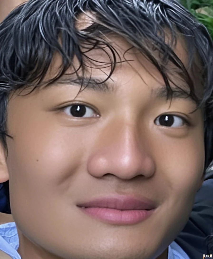 Masterpiece, Best quality, High quality, A high resolution, 
(Bloodline Long:1.1), Bloodline Long suit, Solo, Short hair,(1boy:1.2),  Male focus,  Light particles, Pupil of the slit, (aged up:1.3), facial closeups, Smoking, grin,