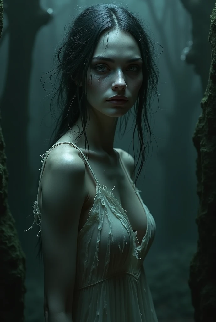 dark atmospheric horror, middle aged sexy cyberpunk witch coven in a cave, (RAW photo, real, best quality, masterpiece:1.2), detailed, (hyper realistic, photo-realistic:1.2), high quality, (dark lighting:1.2), perfect lighting