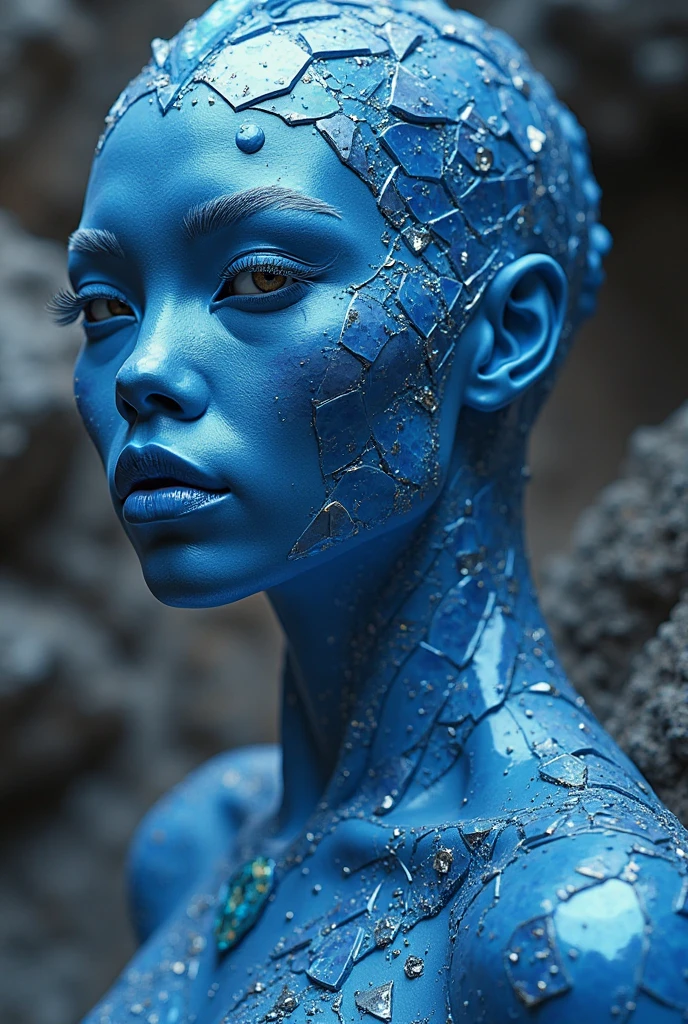 blue man