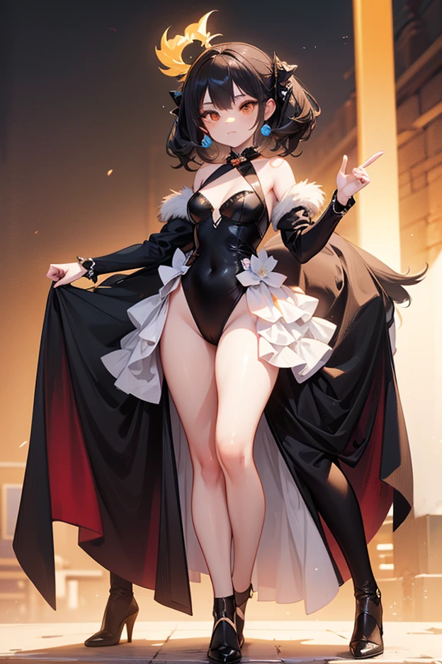 kawaii, animado, ((1 mujer)),((vista lateral)), ((de cerca)), Uhd, retina, obra maestra, preciso, anatomically correct, piel texturizada, Super detail, detalles altos, Alta calidad, mejor calidad, high resolution, 1080P, hd, 4k, 8K,
ROMPER cabello medio, colas gemelas, pelo negro,
(traje de mucama), (delantal con volantes en blanco y negro), (falda a cuadros roja), sorprendido con los ojos muy abiertos