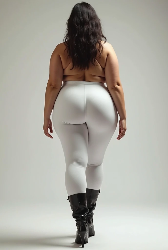 Curvy black woman, in big white panties, white bra, squatting, close up shot of butt, big butt, photo realistic, intricate details