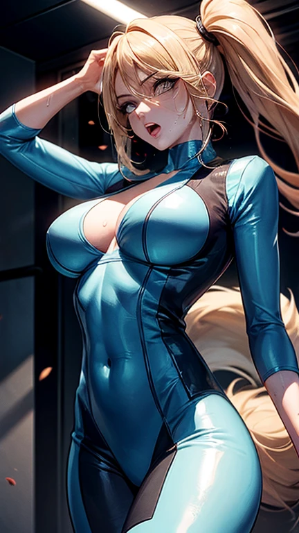Ultra-realistic 8K CG,Flawless face,flawless perfection,,full bodyesbian,One-piece tights,Conjoinment,Light green latex set,Standing on the ground,poster for,huge tit,Huge breasts,A sagging breast,long leges,Slim,being thin,tightsuit,drooping chest,