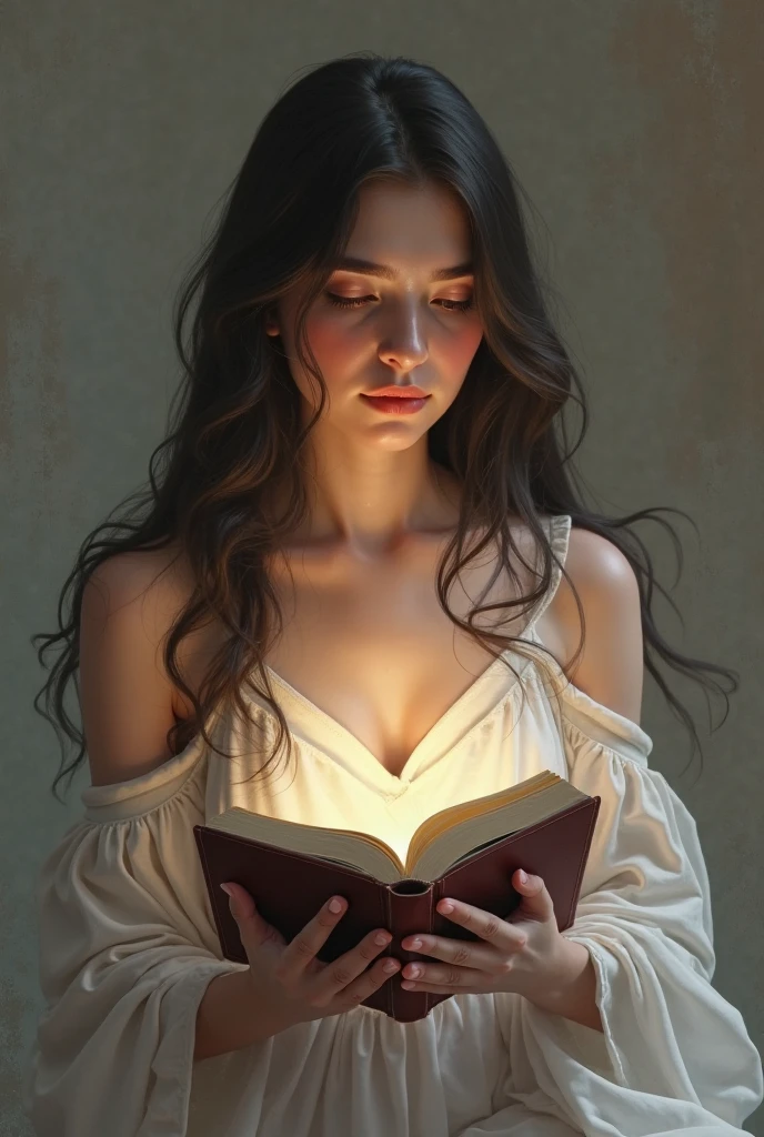 there is a woman in a white dress in an ancient house of stone and light with red drapes and arch windows, nick alm, eve ventrue, inspired by WLOP, inspired by Willem Drost, casey baugh and james jean, by WLOP, art of edouard bisson, yuri shwedoff and tom bagshaw, a stunning young ethereal figure