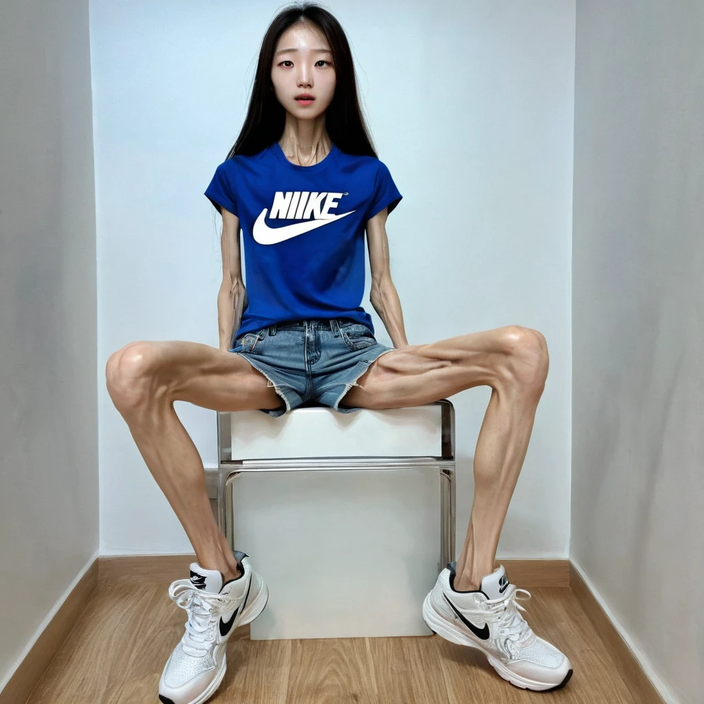 Skinny,emaciated,the ribs,innominate bone,pelvic bone,skeleton,hunger,femele,big breasts thin waist,Thin leg,Malnutrition