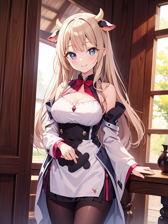 (masterpiece, highest quality:1.2), cowboy shot, alone, 1 girl, Kasukawa Sasara, smile, looking at the viewer, Put your own hands together, ribbon, , serafuku, long sleeve, pleated skirt, Thighhighs, Cherry tree、camel toe、huge tit、nipple puff、cleavage、Plump、Super big breasts、super big butt、Temptation、lure、My chest is about to explode、The student council room
