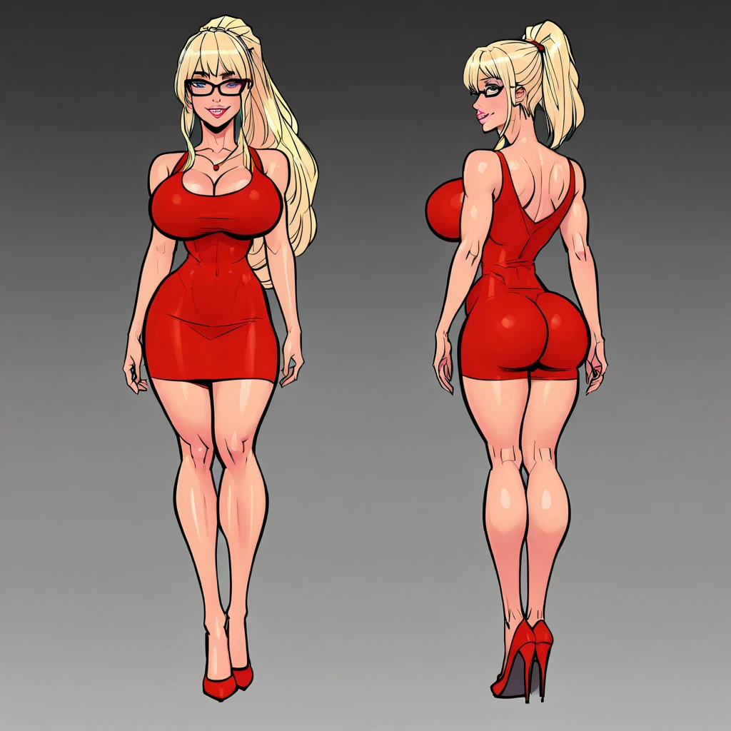 (masterpiece,best_quality:1.6), (white_background:1.2),(flat color:1.2),(Character_Sheet:1.5),1_teenager_young_girl,(concept_art:1.4),(multiple_views_of_same_character),(from_side_sexy_poses:1.2),(full_body_shot_side_siew),(full_body_shot_back_view),(Best Picture:1.5),expressive eyes, perfect face, ((red_micro_bikini_bra)_(red_thong)_(barefoot):1.3), BREAK (light blonde hair), BREAK((medium wavy hair)), BREAK ((hair behind ear)), BREAK ((no bangs)),(voluptuous:0.2), (tan skin:0.2),(huge and perky breasts:1.4), BREAK (Green eyes),Standing