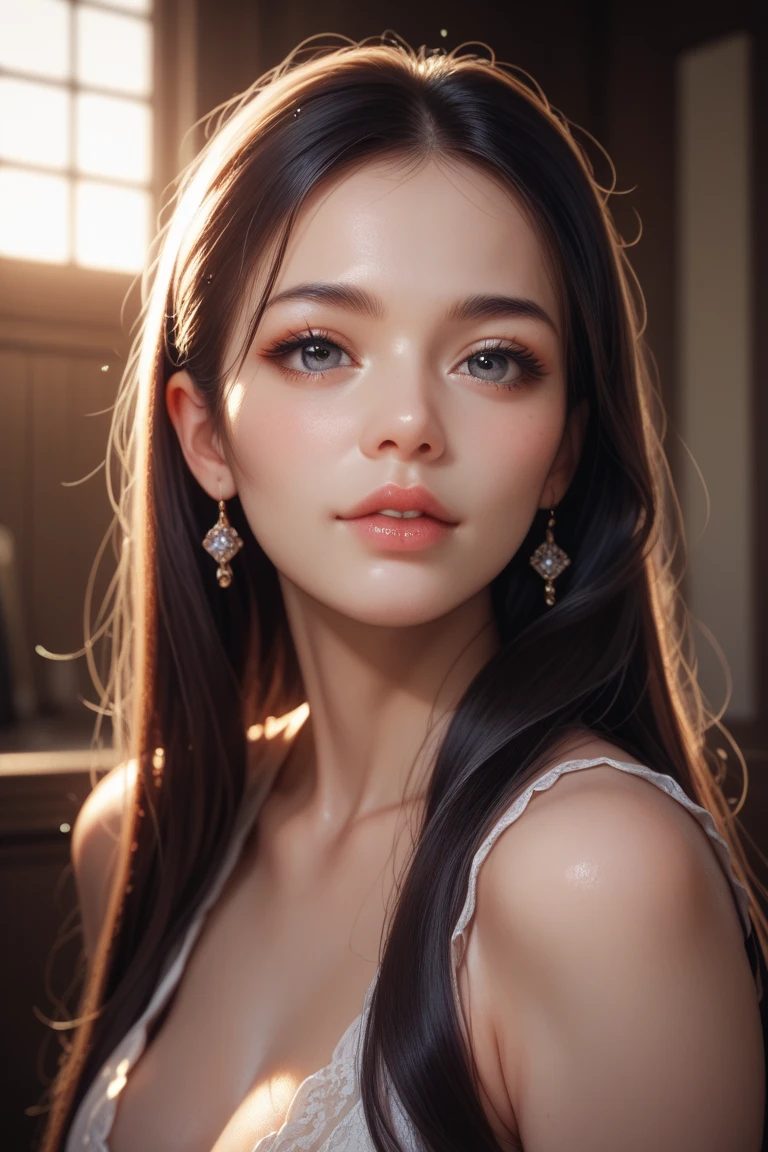 score_9, score_8_superior, score_7_superior, High-resolution CG illustration,A masterpiece in 32K resolution,Highest quality,it is really amazing,Very detailed,Ultra-high resolution,Ultra-realistic,Realistic,Increased depth of field,Cinematic lighting,
Elegant mature Japanese woman,
Shiny black hair,Straight long hair,Showing his forehead,god々Beautiful,Ultra-detailed and beautiful face,Sensual look,Beautiful dark brown, moist eyes,Dark Eyes,Glowing, moisturized skin,Translucent white skin,born々New skin texture,Great proportions,
Elegant wine-red slit dress,spaghetti straps,Deep slit,Detailed and beautiful lace decorations,born地の柔らかな質感,
Beautiful back view,