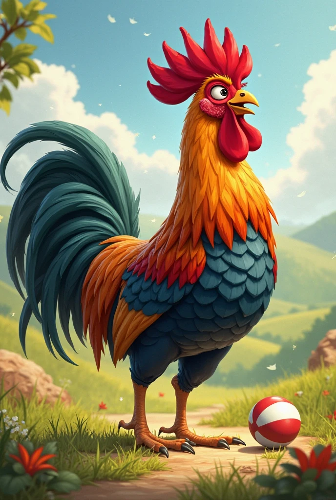 A pet rooster for working children