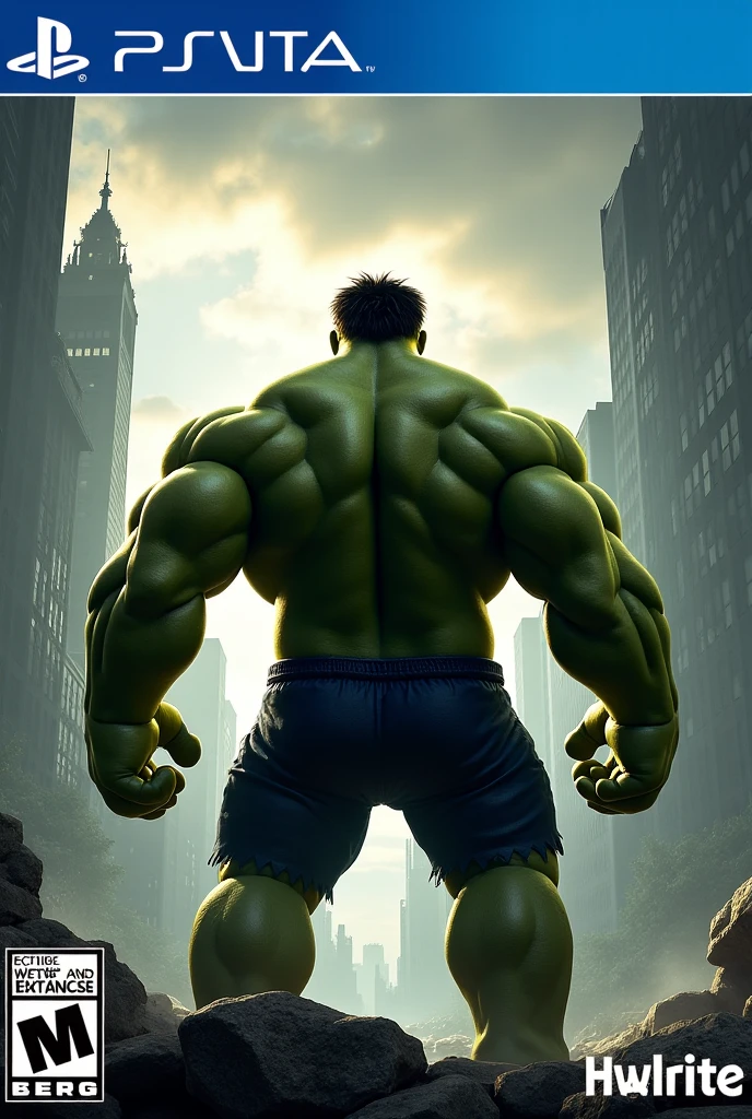 hulk (( super strong )), masterpiece, best quality, ultra-detailed, ground, cyberpunk city backdrop, shadows, contrast, night sky, analog style (look at viewer:1.2) (skin texture) (film grain:1.3), ultra-high resolution, octane render, 16k