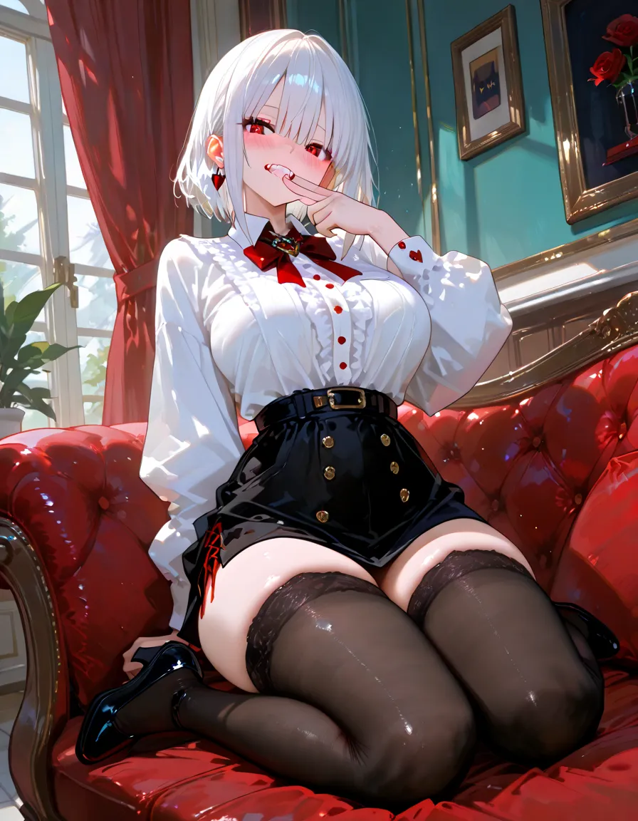 NSFW,masterpiece,Highest quality,High resolution,Super detailed,Shishirabotan\(Hololive\),Double Odango、flower、Side Lock、Lion's tail、White kimono、Off the shoulder、fur ornament、Black Hakama、Short skirt,blush,(In heat),(I feel),(Ahegao),Prostitute,(Red light district),Japanese-style room,Sexy pose,(Seduce),heart,High quality open crotch panties,(Squirting),(Middle-aged men),(Having sex),Insert the penis,Creampie,Bukkake
