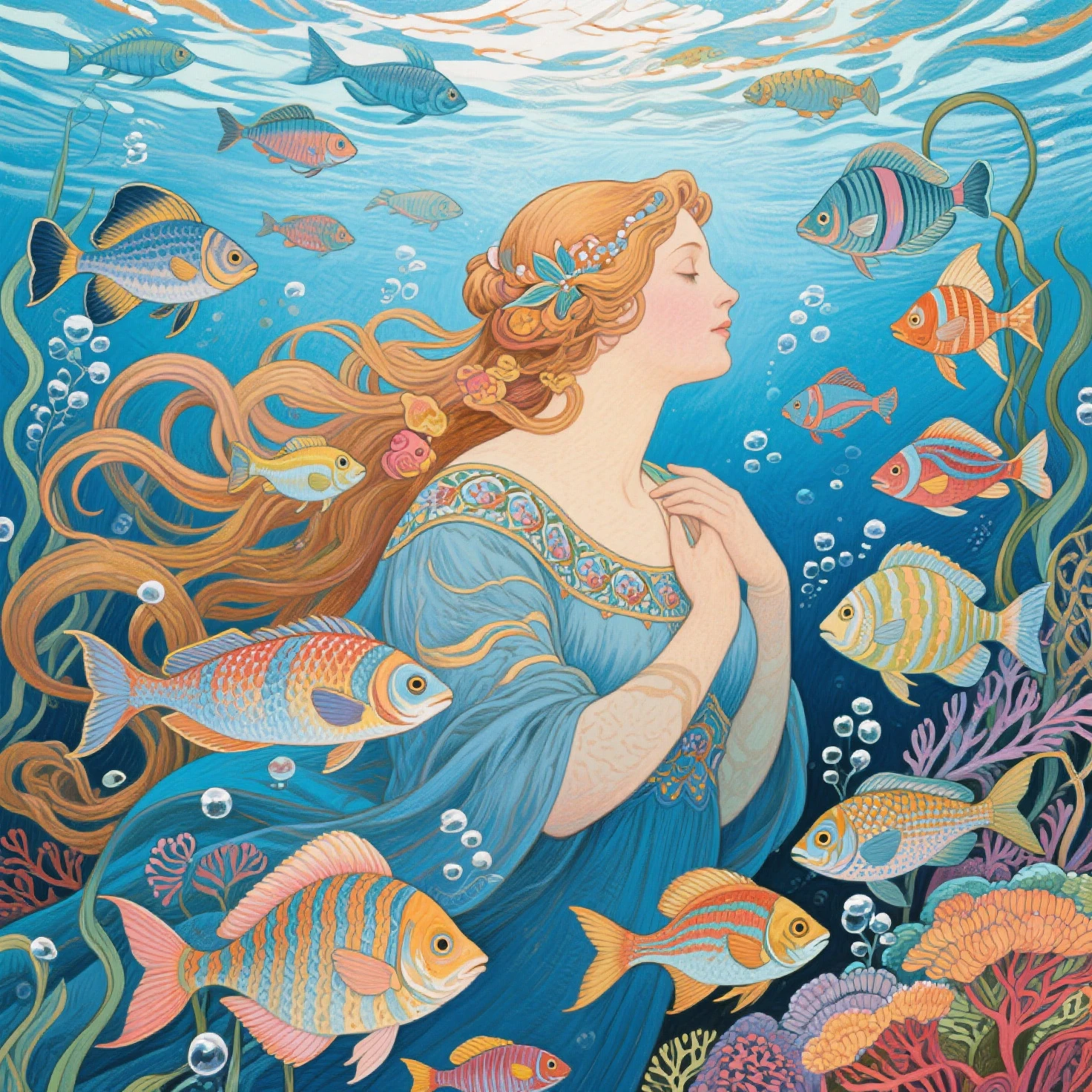 mermaids kimono
