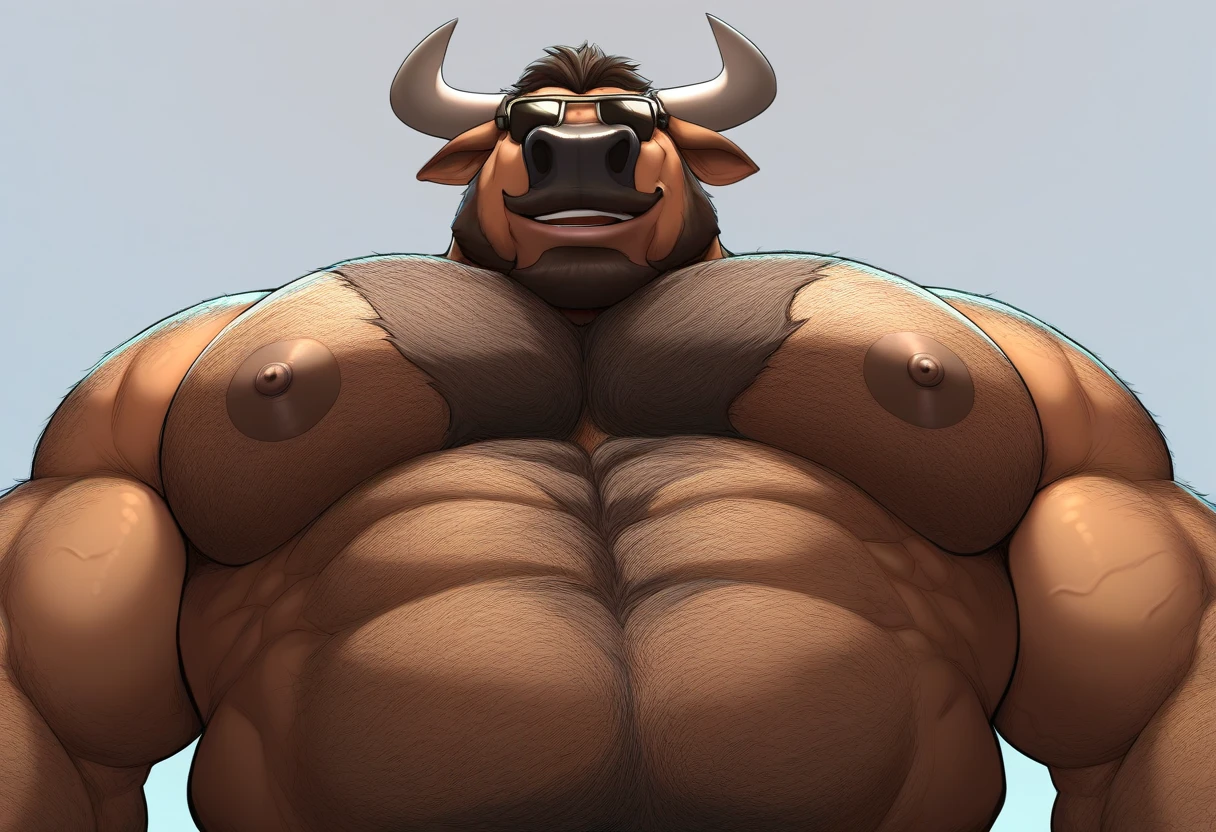 by personalami, by honovy, by thebigslick, by taran fiddler, by pixelsketcher, male, solo, anthro (rhino), adult, photorealistic, hyperrealistic, ultradetailed, natural pose, (muscular:1.4), ((standing)), ((white underwear, white thong)), (bulge:1.3), detailed eyes, (large pecs:1.4), ((blue wall background)), (beefy:1.4), (bulky:1.4), kind smile, ((dim light)), (nips:1.2), ((black hair, greying hair)), dilf, daddy, mature male, ((belly)), white skin