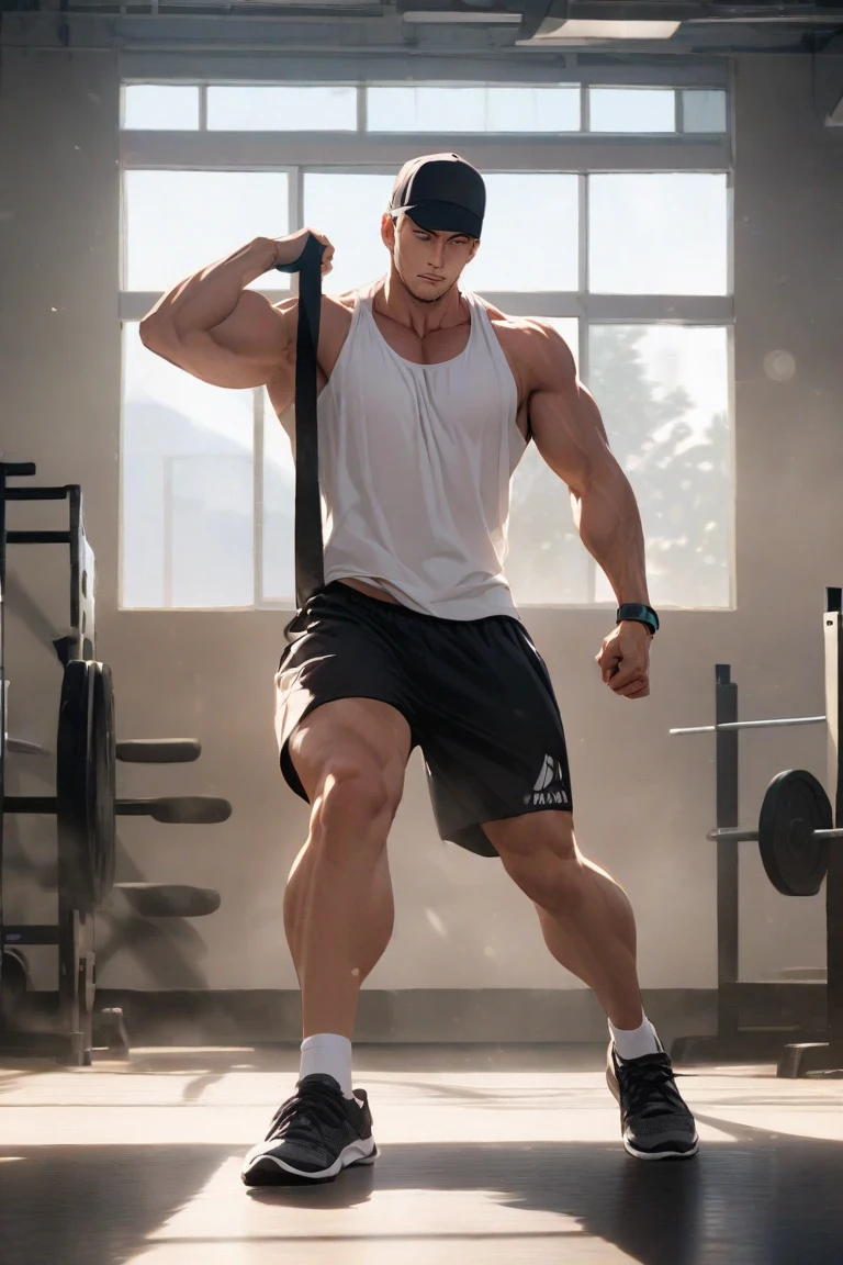 Muscle Sports Student,whitestocking,cool guy