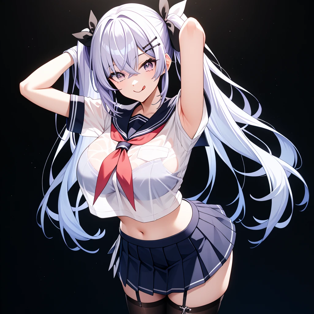 Cute girl with skirt belly punch in the corner of the ring,((masterpiece)),long hair,beautiful white skin、 ((charming))、happy smile、perfect proportions、(((Kickboxing)))、(((Mixed wrestling))), cute woman, baby face, BREAK source_anime, high detail, looking at viewer,POV, large chest, best quality, highly detailed, young face, white background,Droopy eyes, Calm face,A relaxed face,she attacks,frilly skirt,heart hair ornament