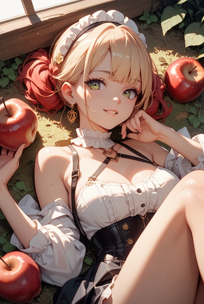 apples in the style of a gummy bear, shiny --auto --s2
