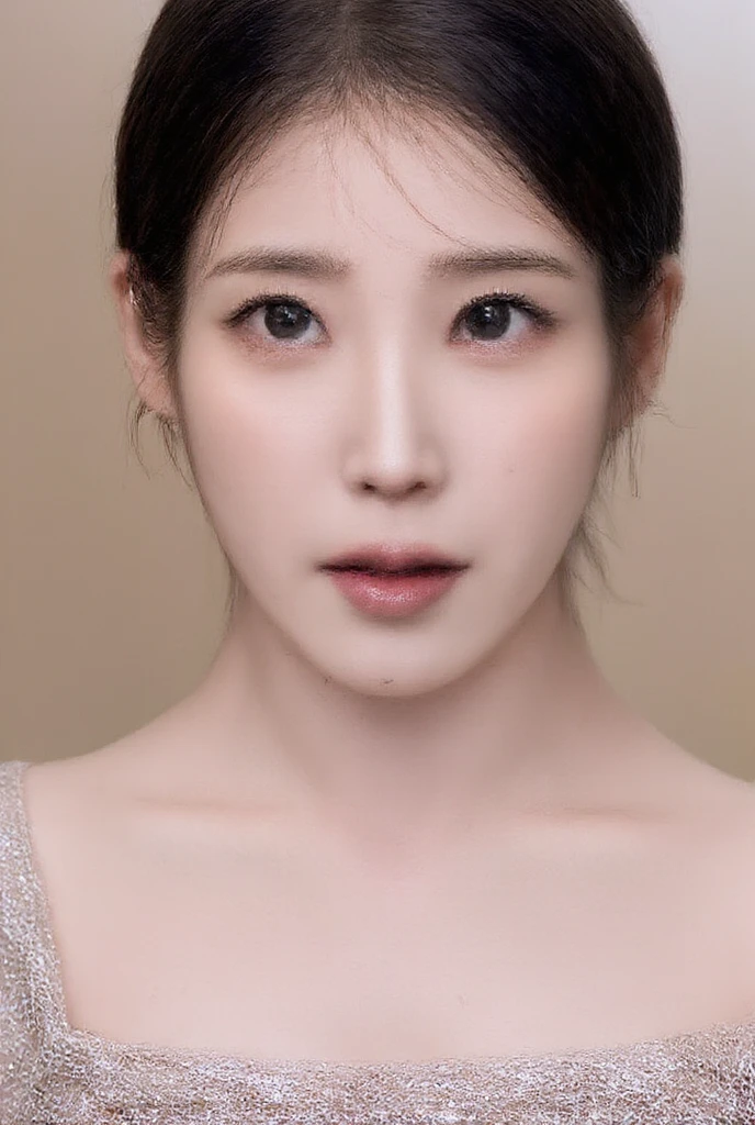 Masterpiece, high quality, photorealsitic, high resolution, 8k wallpaper, Professional photo, Super detailed face, detailed eyes, ((monochrome photo)), 1girl in, Skinny Japanese woman, ((Facing the front)), ((lips are only in Red)), Detailed clavicle, perfect face, {long|short} face, straight hair, (look straight at a camera)