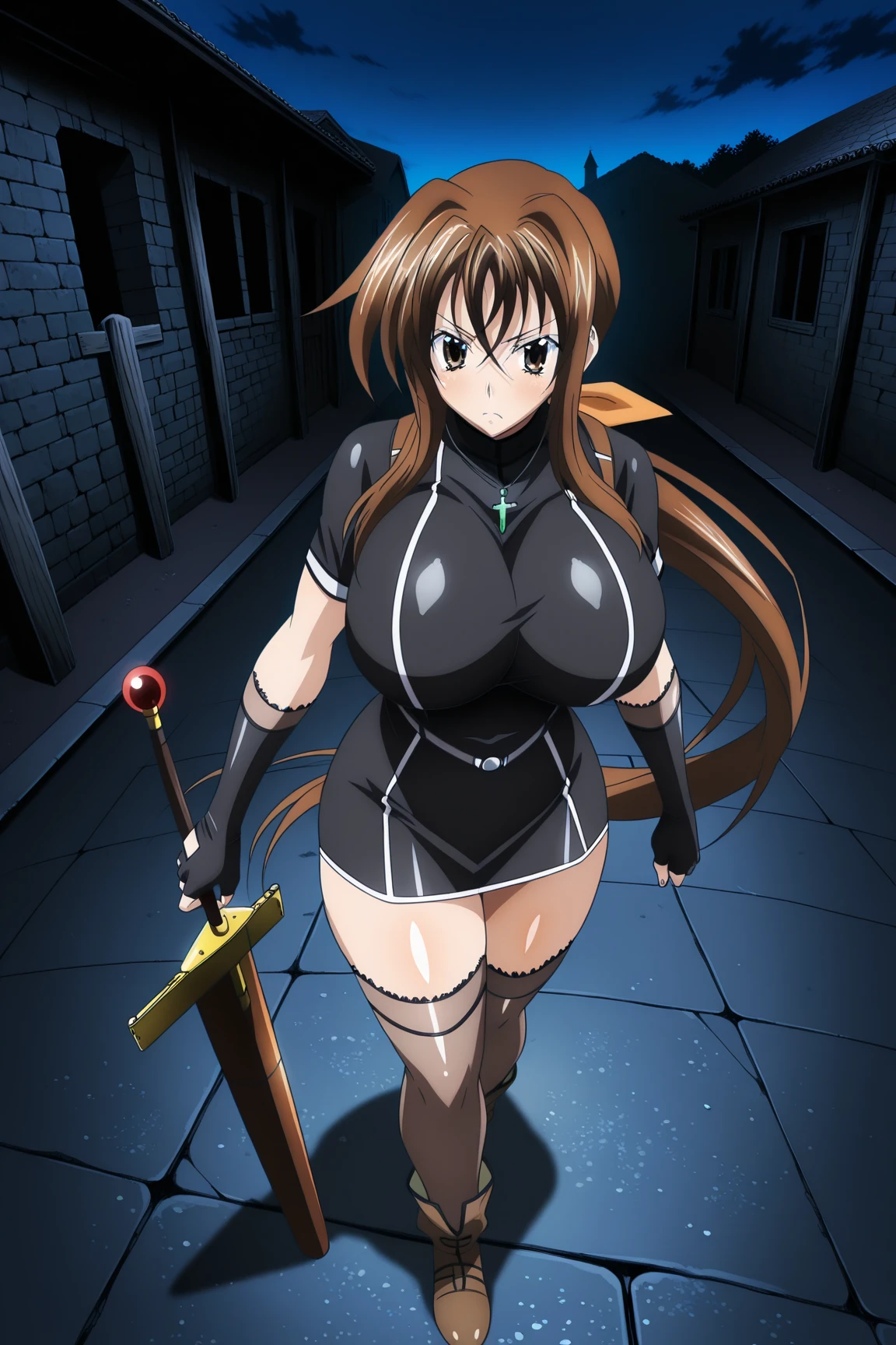 ultra-detailed, Explicit, Beautiful body, Beautiful Nose, Beautiful character design, perfect eyes, perfect face, ultra highres, 4K, beautiful legs, perfect legs, Nice hands, Perfect hand, Masterpiece, Best Quality, Highly detailed, illustration, absurdres, perfect anatomy, street fighter, doll suit, shadaloo doll, dollsuit, expressionless, blank eyes, looking at viewer, red gloves, emotionless, black latex, corruption, mind control, female combatant, full body, hypnotized, unhappy trance, full body suit, ribbed bodysuit, both arms at side, obey, perfect female body, extremely glossy latex, hypnosis, hypnoLora, empty eyes, Mind control device, poses, submissive_pose, Slave, standing straight, standing, standing at attention, hat, necktie, belt, latex, ribbed bodysuit, thigh Highs, garter belt, Fighting Stance, extending the right arm from the shoulder into the air with a straightened hand, military, thigh boots, black pantyhose, (((pixel-perfect, detail-perfect))), solo, 1girl, hair ornaments, HENRIETTA, HENRIETTA, THE FAMILIAR OF ZERO, 17_YEAR_OLD_GIRL, PURPLE_HAIR, BLUE_EYES, LARGE BREASTS, HUGE BREASTS, HENRIETTA_DE_TRISTAIN, CROWN, TIARA